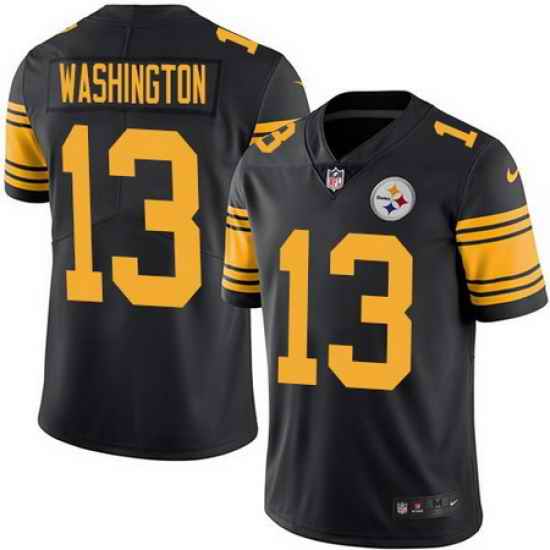 Nike Steelers #13 James Washington Black Mens Stitched NFL Limited Rush Jersey